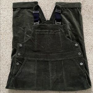 Stoic Wide Leg Corduroy Overalls. Scarab. L.
